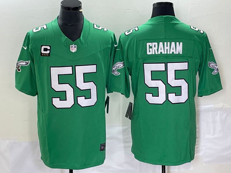 Men Philadelphia Eagles #55 Graham Green Nike Throwback Vapor Limited NFL Jerseys->philadelphia eagles->NFL Jersey